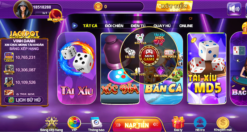 Tham gia mini poker 68 game bài với những thao tác đơn giản